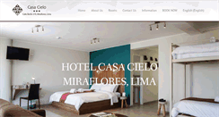 Desktop Screenshot of hotelcasacielo.com