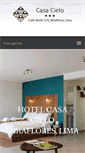 Mobile Screenshot of hotelcasacielo.com